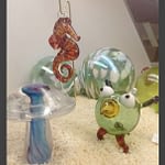 Decorative hand-blown glass art